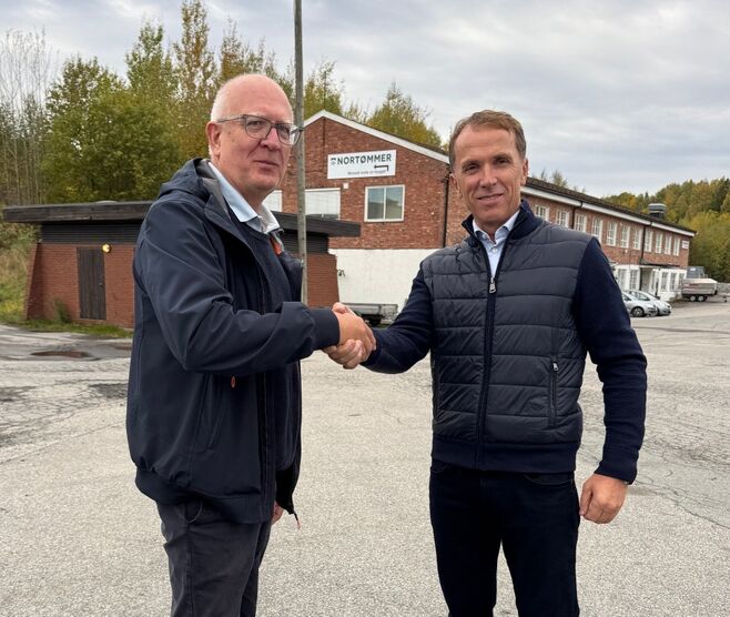 F.v.prosjektdirektør Per Atle Tufte og styreleder og eier Nils Tronrud. Foto. XPND AS