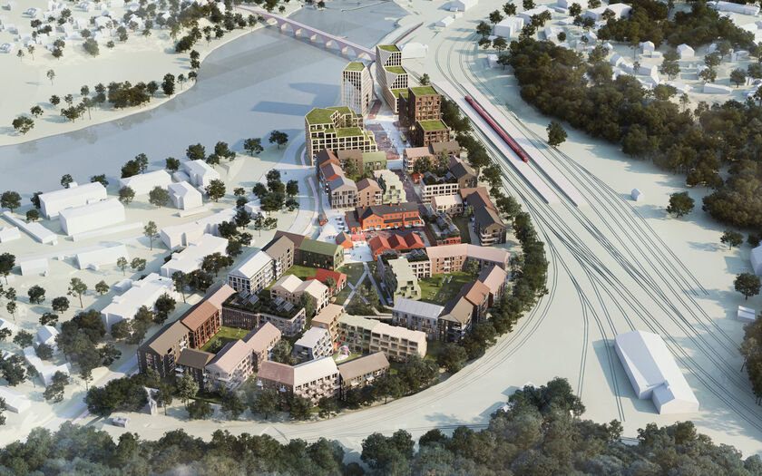 Stasjonsbyen. Fra stasjon til bydel - med forankring i fortiden inn i fremtiden. Foto: ALAB/Multiconsult
